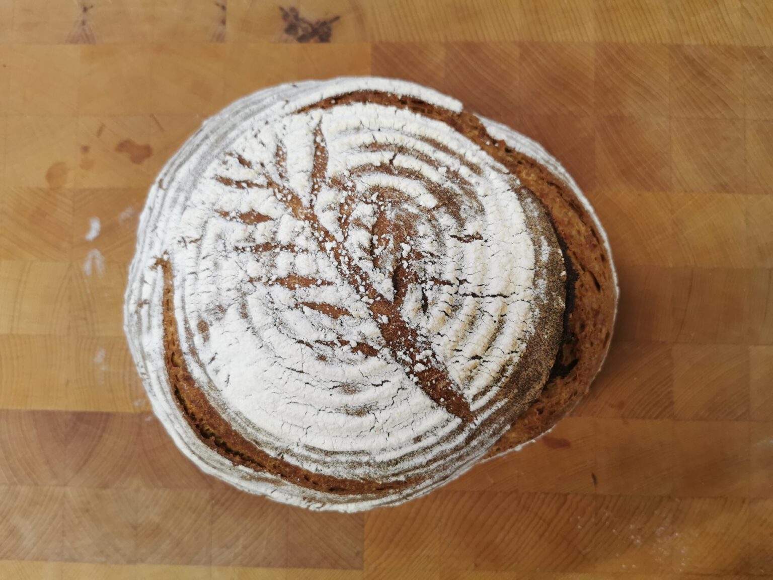 Dinkel-Roggen-Brot mit Sauerteig ~ Meins! Mit Liebe selbstgemacht